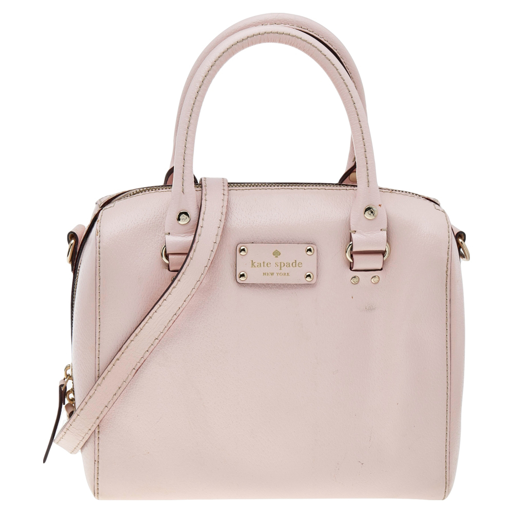 KATE SPADE Pink Leather Wellesley Alessa Satchel - Picture 1 of 9